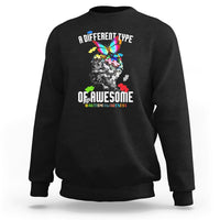 A Different Type Of Awesome Autism Support Autism Autistic Sweatshirt - Wonder Print Shop