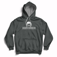 Speaking Non-English Singing In Non-English Spanish Subtitle Hoodie - Wonder Print Shop