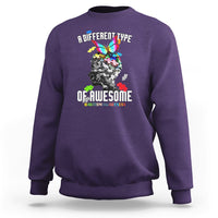 A Different Type Of Awesome Autism Support Autism Autistic Sweatshirt - Wonder Print Shop