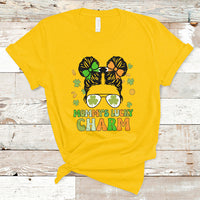 St Patricks Day Mommy's Lucky Charm Cute Little Bun Irish Girls T-Shirt - Wonder Print Shop