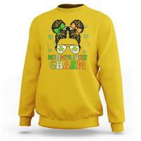 St Patricks Day Mommy's Lucky Charm Cute Little Bun Irish Girls Sweatshirt - Wonder Print Shop