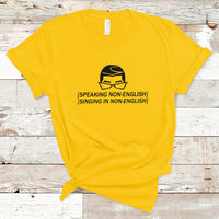 Speaking Non-English Singing In Non-English Spanish Subtitle T-Shirt - Wonder Print Shop