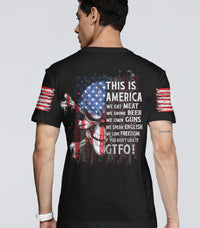 This Is America Patriotic Skull T Shirt - Wonder Print Shop
