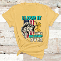 Funny Fisherman Fishing Rod I Love It When She Bends Over T Shirt - Wonder Print Shop