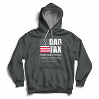 Vintage Dad Tax Definition Funny Fathers Day American Flag Hoodie - Wonder Print Shop