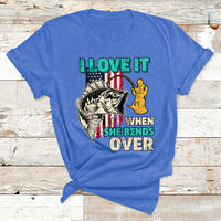 Funny Fisherman Fishing Rod I Love It When She Bends Over T Shirt - Wonder Print Shop