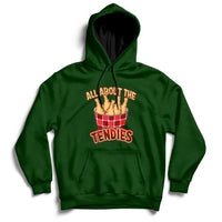 All About The Tendies Chicken Tenders Funny Food Hoodie - Wonder Print Shop