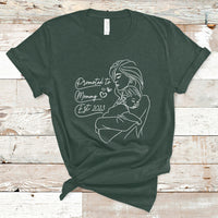 Promoted To Mommy Est. 2023 New Mom Gift First Mommy First Mother's Day T Shirt - Wonder Print Shop