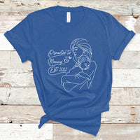 Promoted To Mommy Est. 2023 New Mom Gift First Mommy First Mother's Day T Shirt - Wonder Print Shop