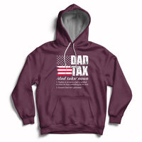 Vintage Dad Tax Definition Funny Fathers Day American Flag Hoodie - Wonder Print Shop