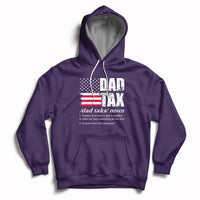Vintage Dad Tax Definition Funny Fathers Day American Flag Hoodie - Wonder Print Shop