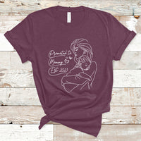 Promoted To Mommy Est. 2023 New Mom Gift First Mommy First Mother's Day T Shirt - Wonder Print Shop