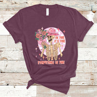 Funny Valentines I'm Fine It's Fine Everything's Fine Cowboy T-Shirt - Wonder Print Shop