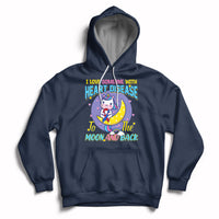 Unicorn I Love Someone With Heart Disease To The Moon & Back Hoodie - Wonder Print Shop