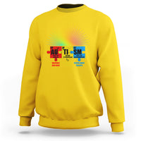 Autism Awareness Puzzle Chemical Element Autistic Support Sweatshirt - Wonder Print Shop