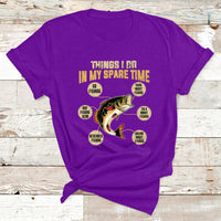 Fishing Shirt Men Things I Do In My Spare Time Funny Fishing T Shirt - Wonder Print Shop
