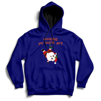 Funny Christmas Santa Claus Where My Ho's At Hoodie - Wonder Print Shop