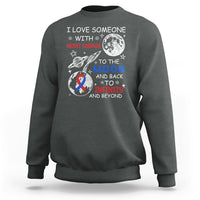 I Love Someone With Heart Disease To The Moon And Back CHD Sweatshirt - Wonder Print Shop