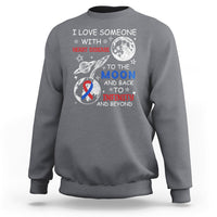 I Love Someone With Heart Disease To The Moon And Back CHD Sweatshirt - Wonder Print Shop