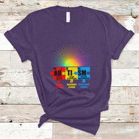 Autism Awareness Puzzle Chemical Element Autistic Support T Shirt - Wonder Print Shop