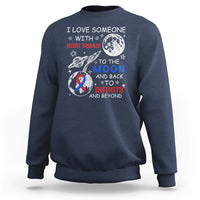 I Love Someone With Heart Disease To The Moon And Back CHD Sweatshirt - Wonder Print Shop