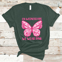 Pink Shirt Day On Wednesdays We Wear Pink Butterfly Anti Bullying T Shirt - Wonder Print Shop