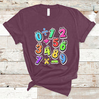 Numbers Math Calculation Symbols Number Day Math Day Numbers Costume Let's Have Fun With The Numbers T-Shirt - Wonder Print Shop
