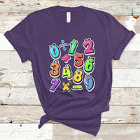 Numbers Math Calculation Symbols Number Day Math Day Numbers Costume Let's Have Fun With The Numbers T-Shirt - Wonder Print Shop