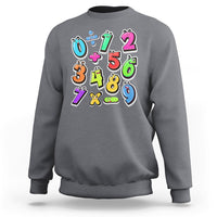 Numbers Math Calculation Symbols Number Day Math Day Numbers Costume Let's Have Fun With The Numbers Sweatshirt - Wonder Print Shop