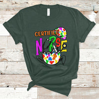 Happy Easter Certified Nurse Easter Eggs Nursing Nurse Day T Shirt - Wonder Print Shop