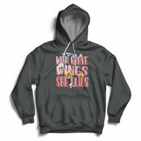 With Brave Wings She Flies Motivational Aesthetic Dragonfly Hoodie - Wonder Print Shop