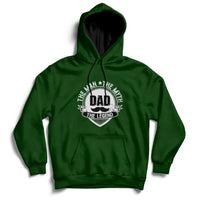 Mens Papa Fathers Day Dad The Man The Myth The Legend Hoodie - Wonder Print Shop