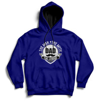 Mens Papa Fathers Day Dad The Man The Myth The Legend Hoodie - Wonder Print Shop