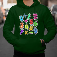 Numbers Math Calculation Symbols Number Day Math Day Numbers Costume Let's Have Fun With The Numbers Hoodie - Wonder Print Shop