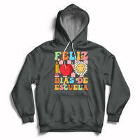 Feliz 100 Dias De Escuela Happy 100 Days Of School Back To School 100th Day Hoodie - Wonder Print Shop