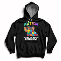 Autism Seeing The World Differently Autism Support Elephant Hoodie - Wonder Print Shop