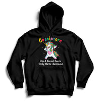 Cousincorn Like A Cousin Only Awesome Dabbing Unicorn Hoodie - Wonder Print Shop
