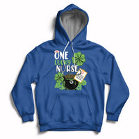 One Lucky Nurse Scrub RN ICU ER St Patrick's Day Nurses Day Hoodie - Wonder Print Shop