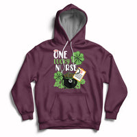 One Lucky Nurse Scrub RN ICU ER St Patrick's Day Nurses Day Hoodie - Wonder Print Shop