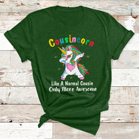 Cousincorn Like A Cousin Only Awesome Dabbing Unicorn T Shirt - Wonder Print Shop