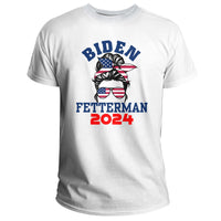 Biden Fetterman 2024 It's A No Brainer Political Humor, Political T Shirt - Wonder Print Shop