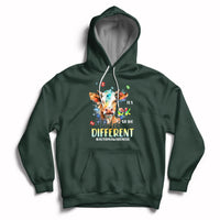 Autism Awareness Acceptance It's Ok To Be Different Cow Hoodie - Wonder Print Shop