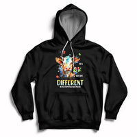 Autism Awareness Acceptance It's Ok To Be Different Cow Hoodie - Wonder Print Shop