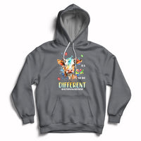 Autism Awareness Acceptance It's Ok To Be Different Cow Hoodie - Wonder Print Shop