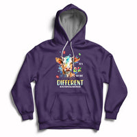 Autism Awareness Acceptance It's Ok To Be Different Cow Hoodie - Wonder Print Shop