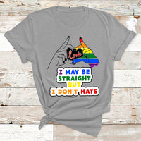 I May Be Straight But I Don't Hate LGBT Gay Pride Gift T Shirt - Wonder Print Shop