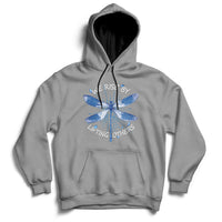 Dragonfly Lover We Rise By Lifting Others Inspirational Hoodie - Wonder Print Shop