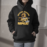Measure Cut Swear Repeat Handyman Woodworker Gift, Mechanic Hoodie - Wonder Print Shop