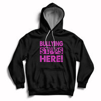 Bullying Stops Here Anti Bullying Pink Day Stand Up To Bullies Colorful Hoodie - Wonder Print Shop