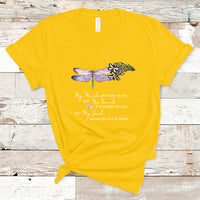 Dragonflies My Mind Talks To You My Heart Looks For You T Shirt - Wonder Print Shop